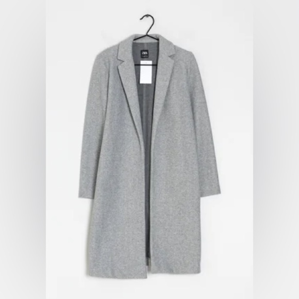 Zara gray wool coat